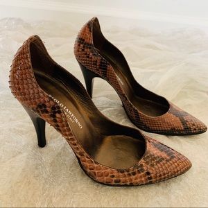 Paolo Iantorno | Snake Skin Heels Pumps Sexy 6.5